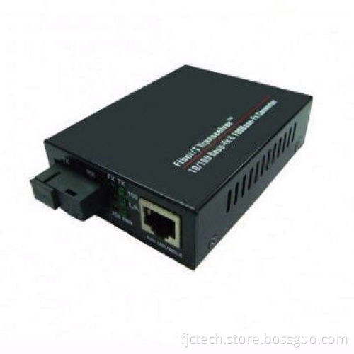 10/100M Ethernet RJ45 Single-mode/Single Fiber Media Converter, External Power Supply